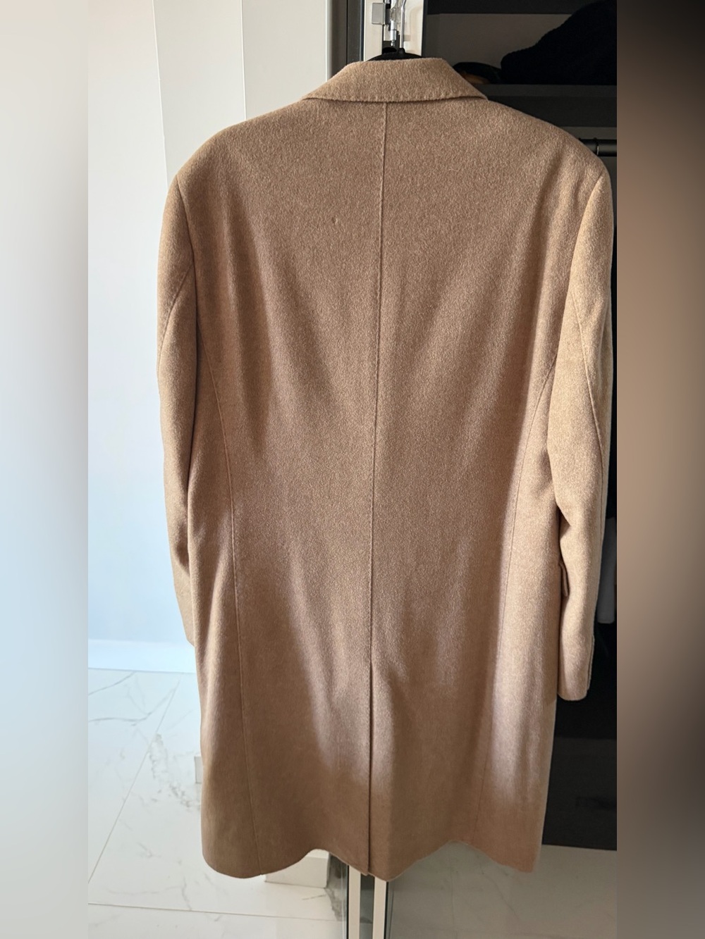 Reiss Camel Wool Pea Coat NWT - Picture 3 of 3